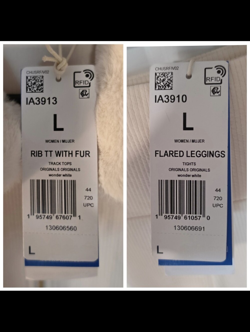NWT Adidas Originals Ski Chic Rib Track Jacket & Flared Leggings | L - Picture 4 of 5